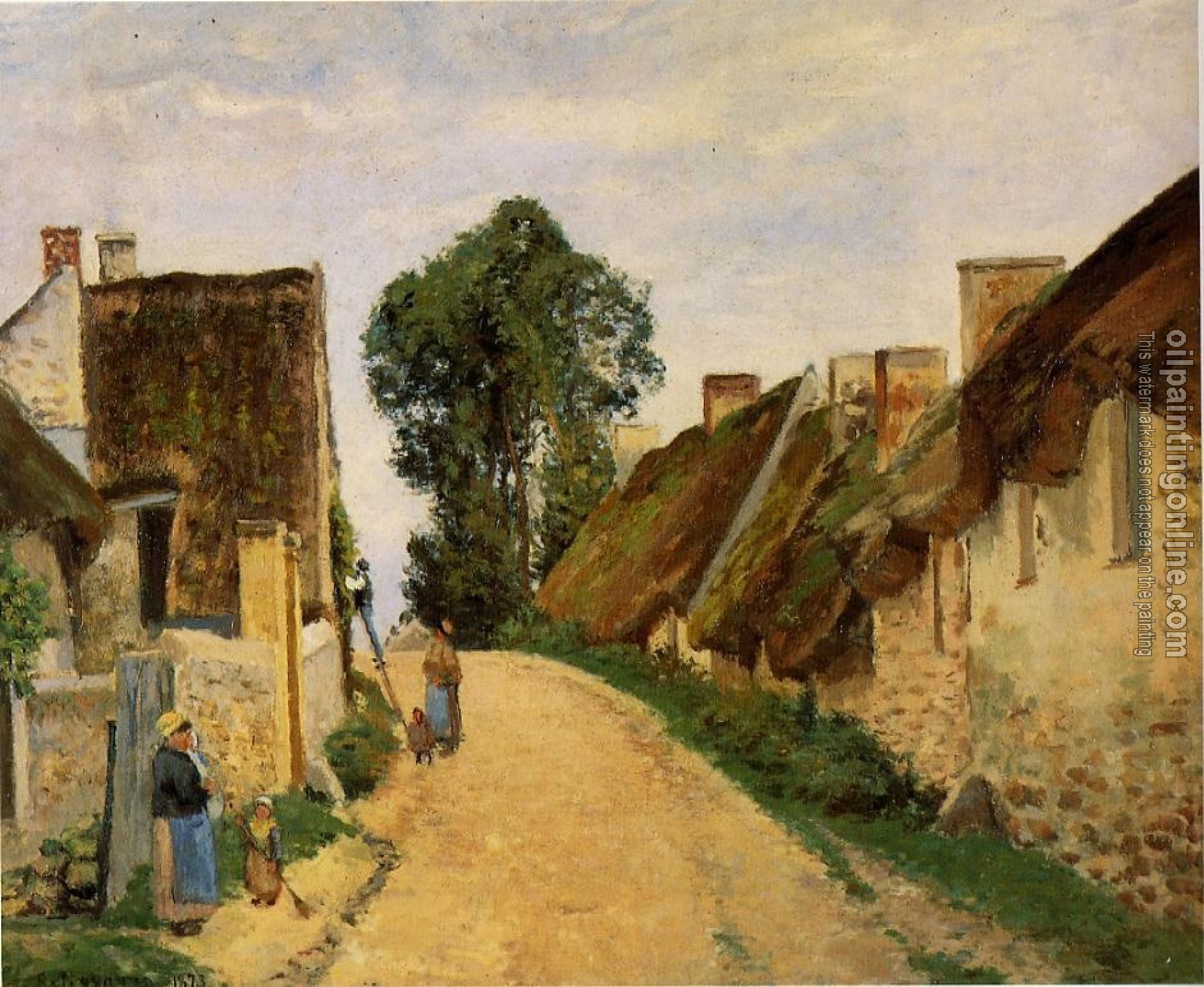 Pissarro, Camille - Village Street, Auvers-sur-Oise